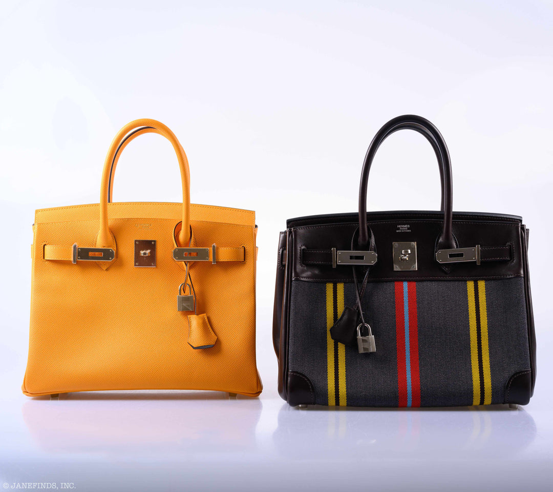 Top quality Hermes Birkin 30 HSS Jaune d'Or & Gris Mouette Epsom Palladium Hardware - 2019