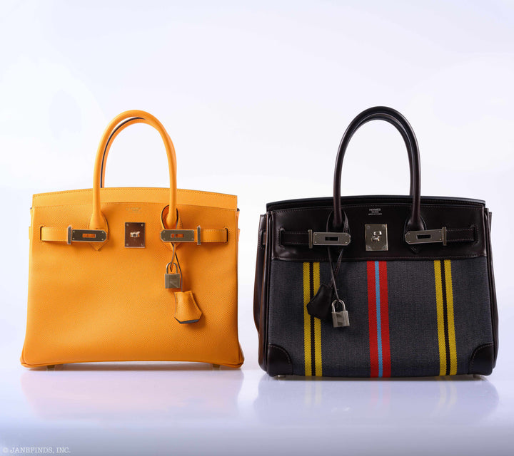 Top quality Hermes Birkin 30 HSS Jaune d'Or & Gris Mouette Epsom Palladium Hardware - 2019