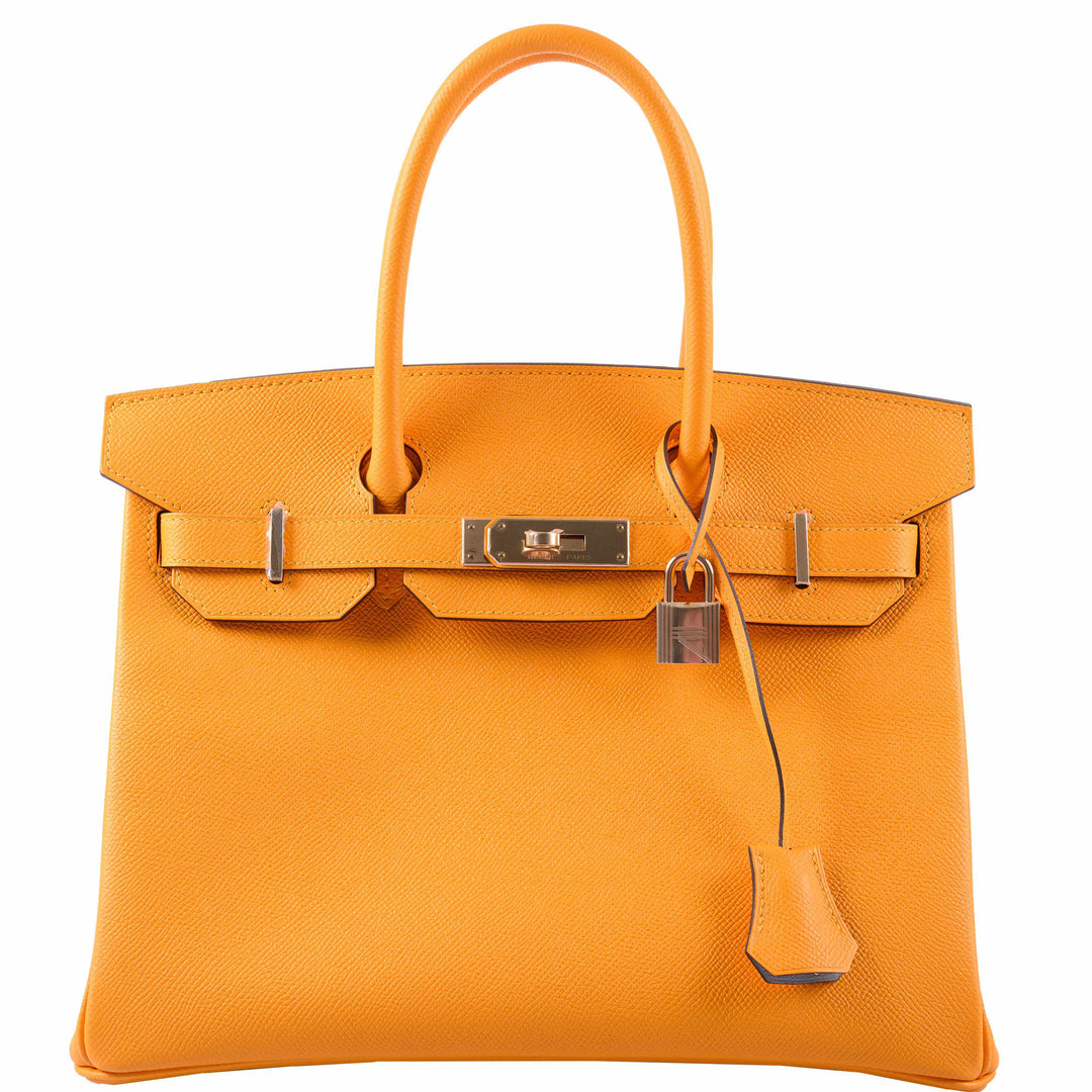 Hermes Birkin 30 HSS Jaune d'Or & Gris Mouette Epsom Palladium Hardware - 2019