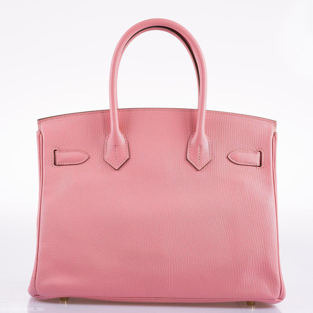 Premium Handmade Hermes Birkin 30 HSS Rose Confetti Chevre Gold Hardware - 2015, T