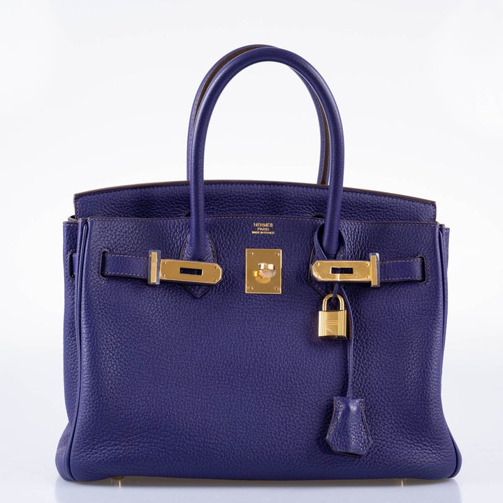 Top quality Hermes Birkin 30 Iris Togo with Gold Hardware