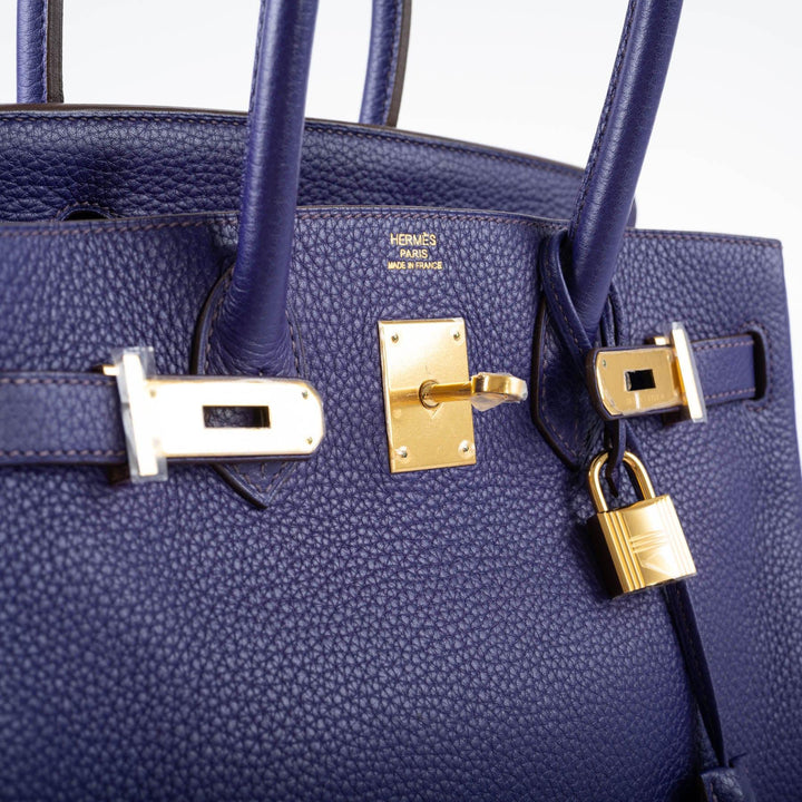 Top quality Hermes Birkin 30 Iris Togo with Gold Hardware