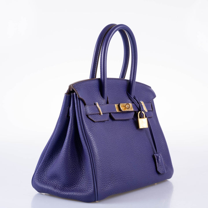 Top quality Hermes Birkin 30 Iris Togo with Gold Hardware