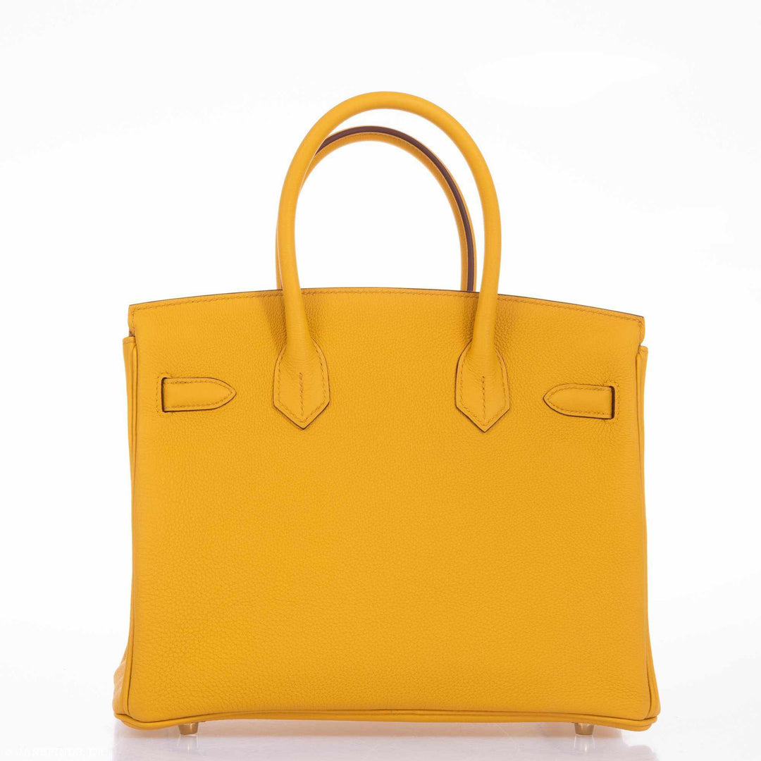 Top quality Hermes Birkin 30 Jaune Ambre Togo Gold Hardware