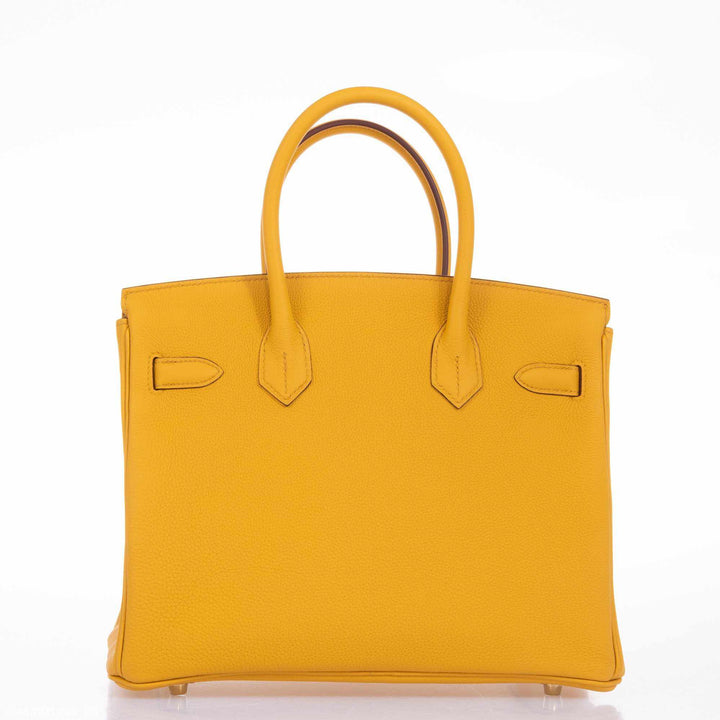 Top quality Hermes Birkin 30 Jaune Ambre Togo Gold Hardware