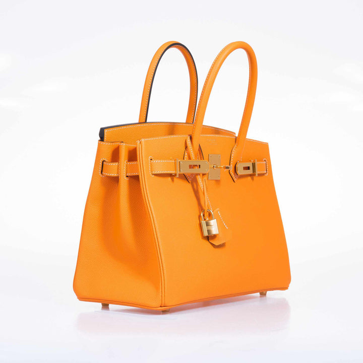Top quality Hermes Birkin 30 Jaune D'Or & Blue Marine Epsom Palladium Hardware