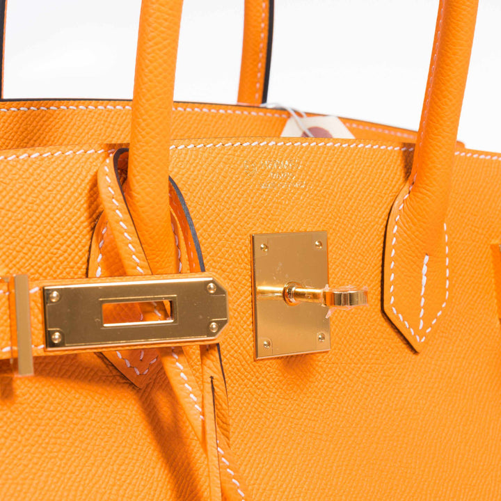 Top quality Hermes Birkin 30 Jaune D'Or & Blue Marine Epsom Palladium Hardware