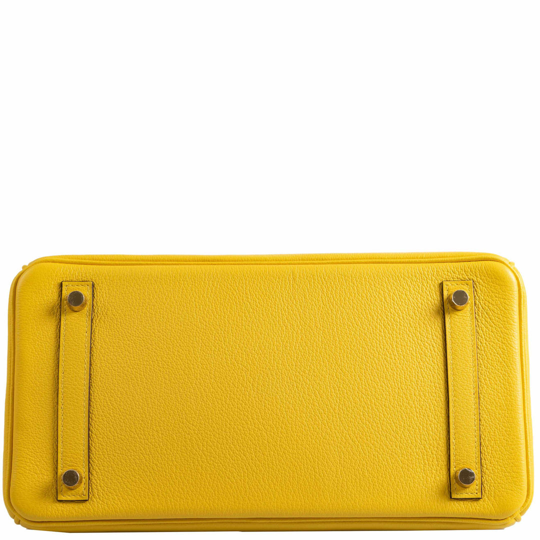 Hermes Birkin 30 Jaune De Naples Taurillon Novillo Gold Hardware