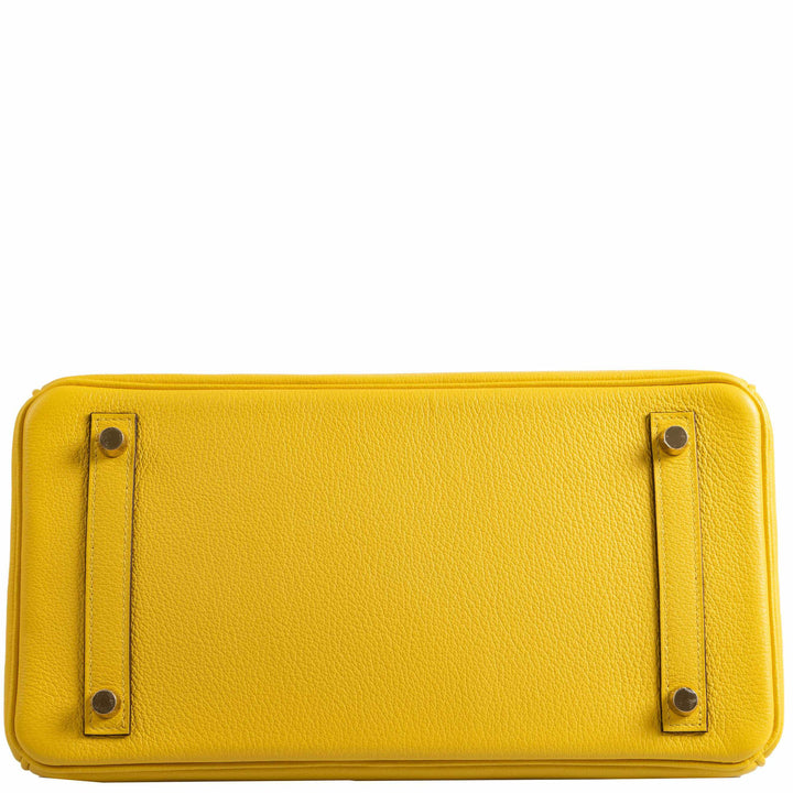 Hermes Birkin 30 Jaune De Naples Taurillon Novillo Gold Hardware