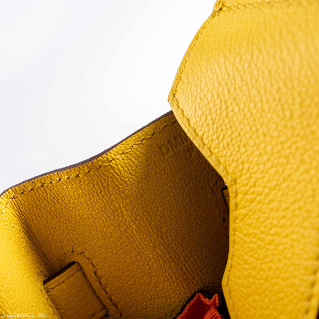Hermes Birkin 30 Jaune De Naples Taurillon Novillo Gold Hardware