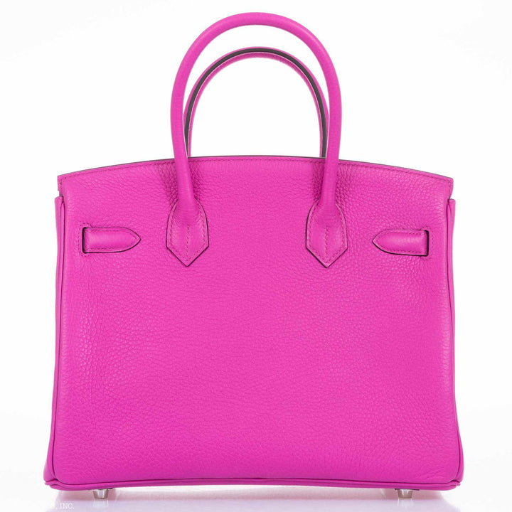 Top quality Hermes Birkin 30 Magnolia Clemence Palladium Hardware