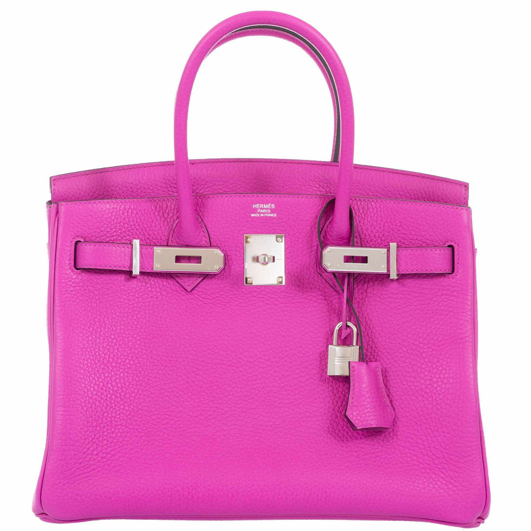 Hermes Birkin 30 Magnolia Clemence Palladium Hardware