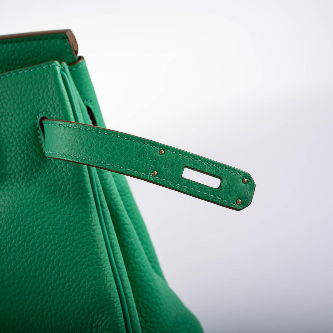 Top quality Hermes Birkin 30 Menthe Clemence with Palladium Hardware - 2012, P Square