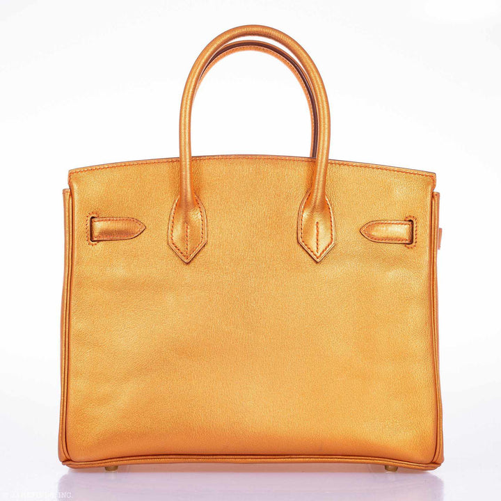 Top quality Hermes Birkin 30 Metallic Bronze Chevre Gold Hardware - Limited Edition