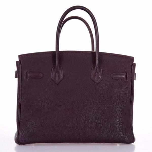 Top quality Hermes Birkin 30 Raisin Palladium Hardware