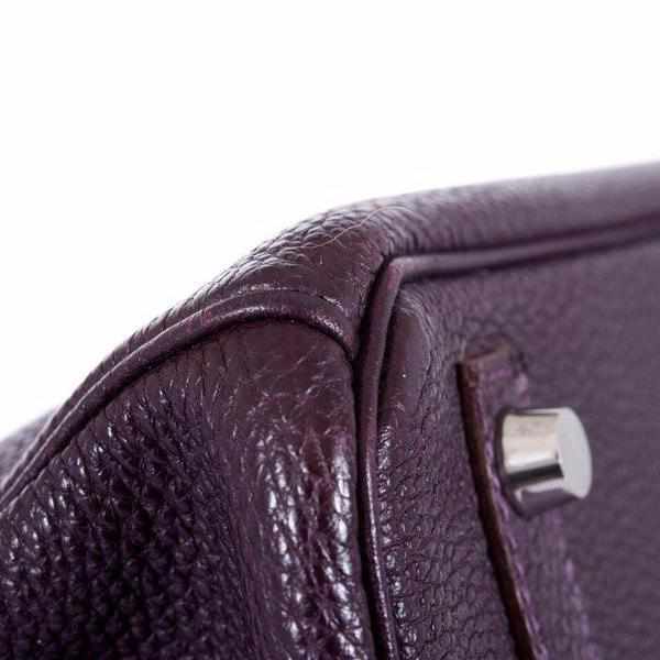 Top quality Hermes Birkin 30 Raisin Palladium Hardware