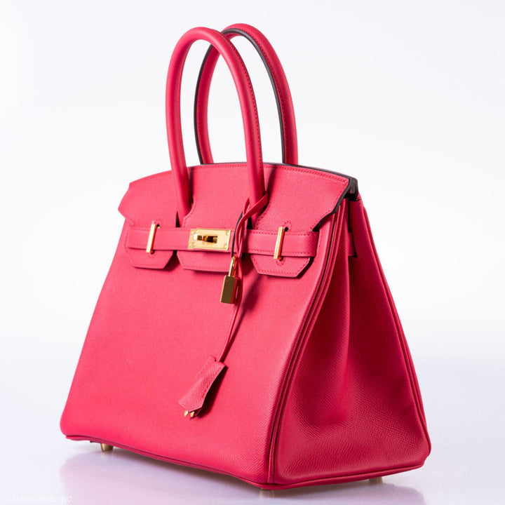 Top quality Hermes Birkin 30 Rose Extreme Epsom Gold Hardware - 2020, Y