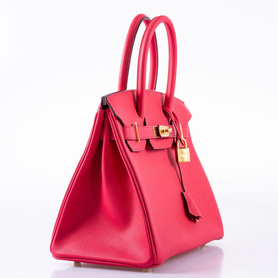 Top quality Hermes Birkin 30 Rose Extreme Epsom Gold Hardware - 2020, Y