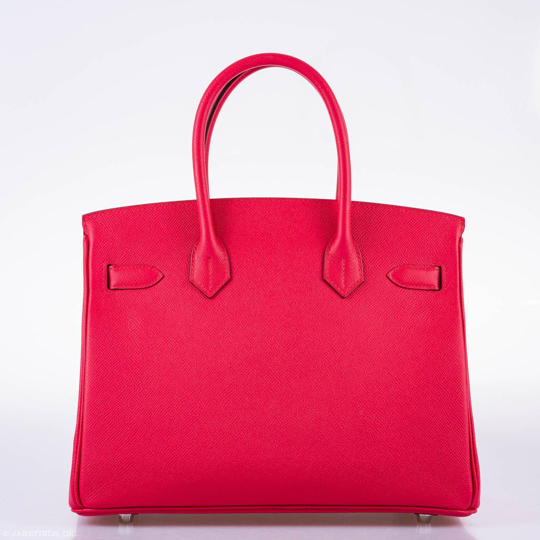 Top quality Hermes Birkin 30 Rose Extreme Epsom Palladium Hardware - 2020, Y