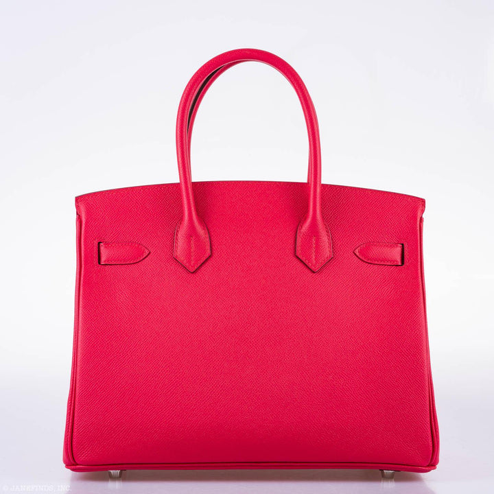 Top quality Hermes Birkin 30 Rose Extreme Epsom Palladium Hardware - 2020, Y