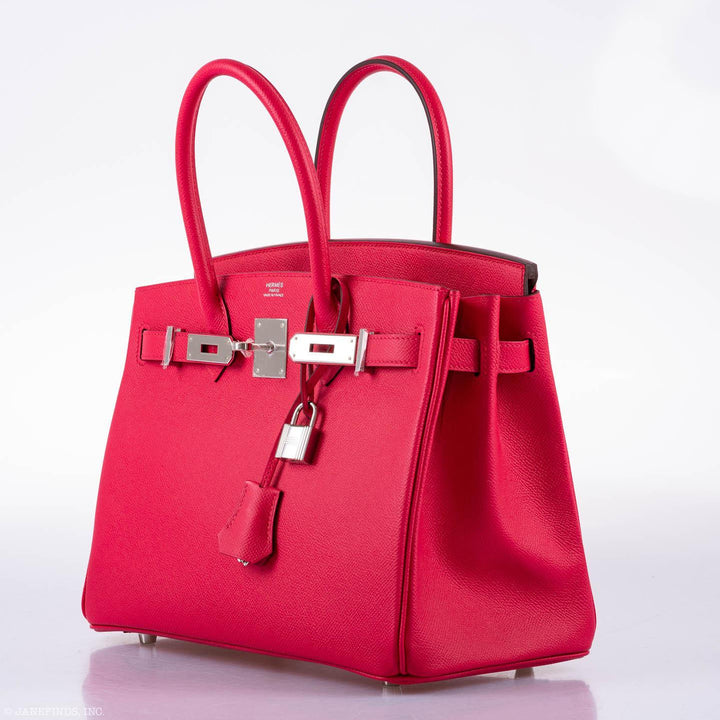 Top quality Hermes Birkin 30 Rose Extreme Epsom Palladium Hardware - 2020, Y