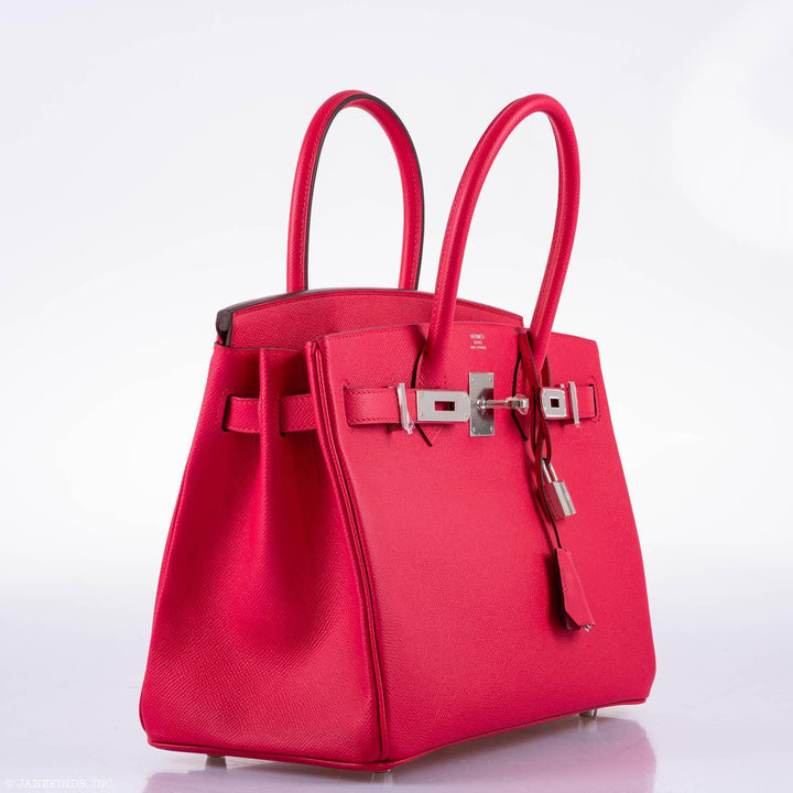 Top quality Hermes Birkin 30 Rose Extreme Epsom Palladium Hardware - 2020, Y