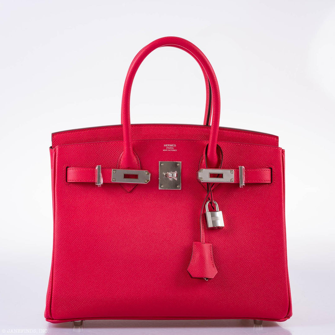 Top quality Hermes Birkin 30 Rose Extreme Epsom Palladium Hardware - 2020, Y