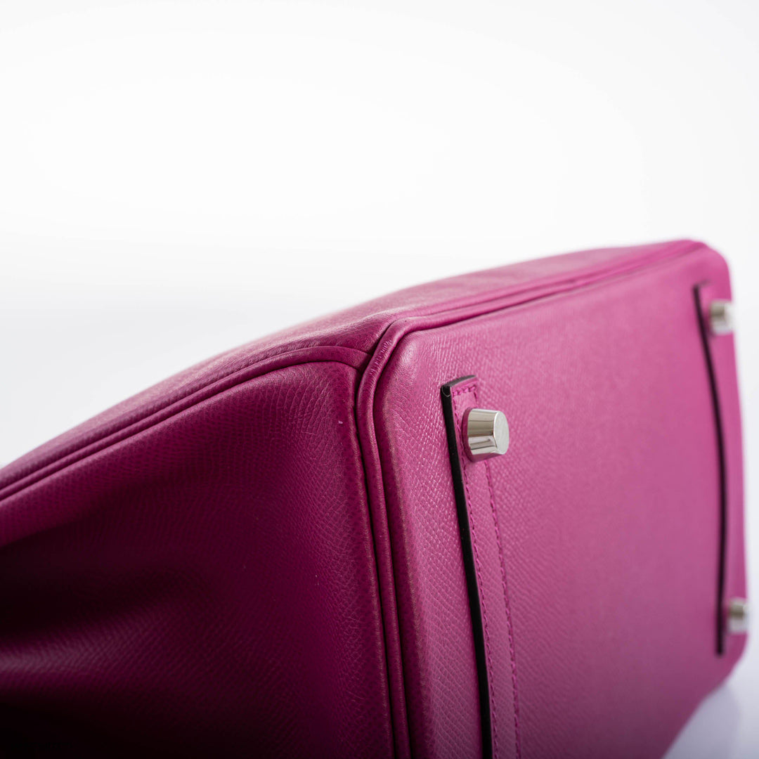 Top quality Hermes Birkin 30 Rose Pourpre Epsom with Palladium Hardware