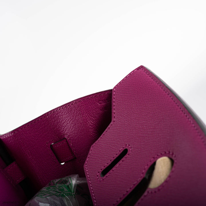 Top quality Hermes Birkin 30 Rose Pourpre Epsom with Palladium Hardware