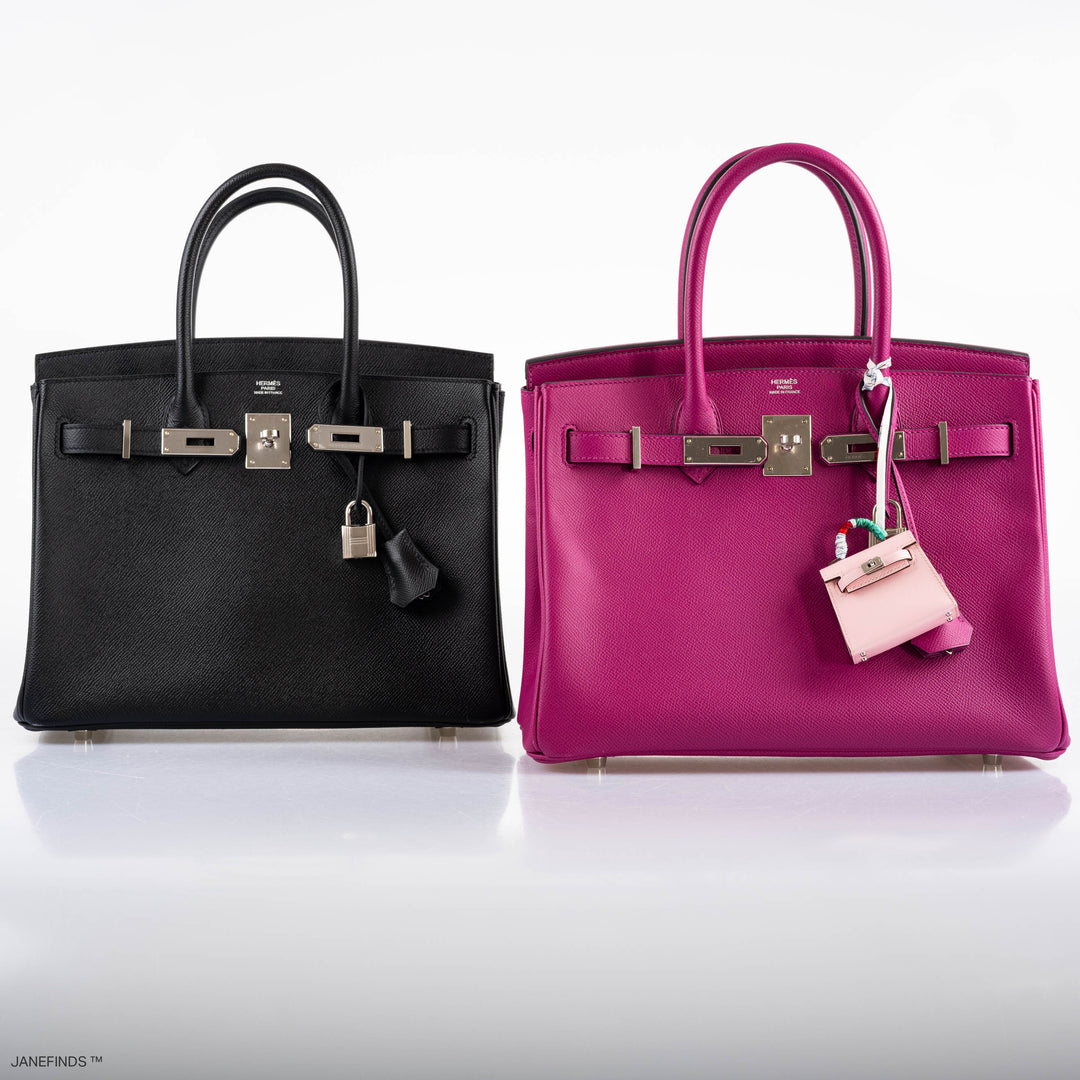 Top quality Hermes Birkin 30 Rose Pourpre Epsom with Palladium Hardware