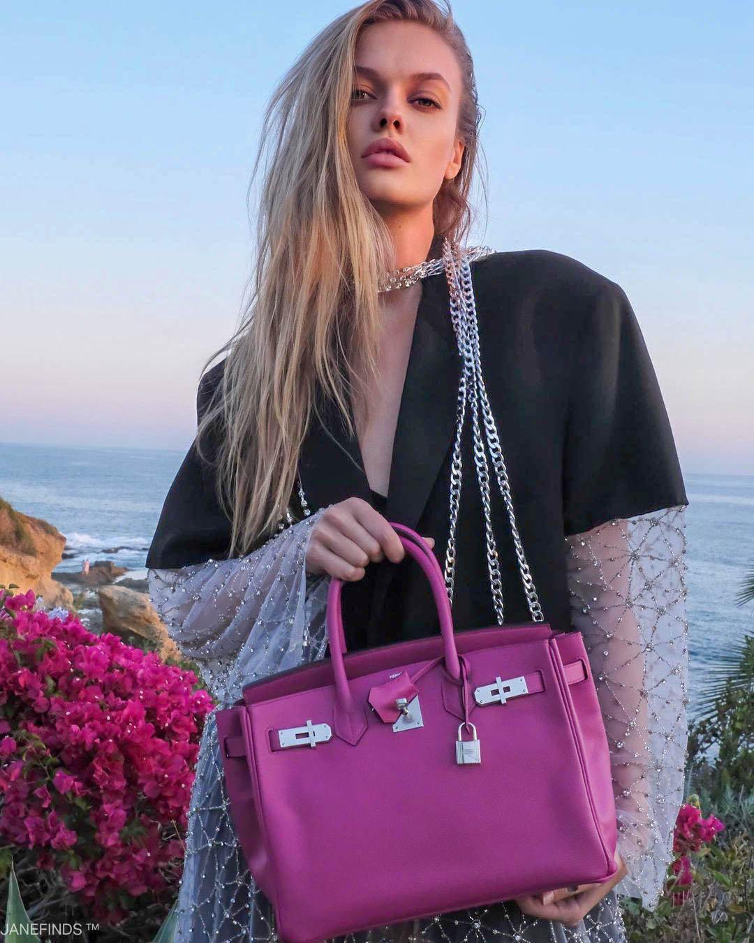 Top quality Hermes Birkin 30 Rose Pourpre Epsom with Palladium Hardware