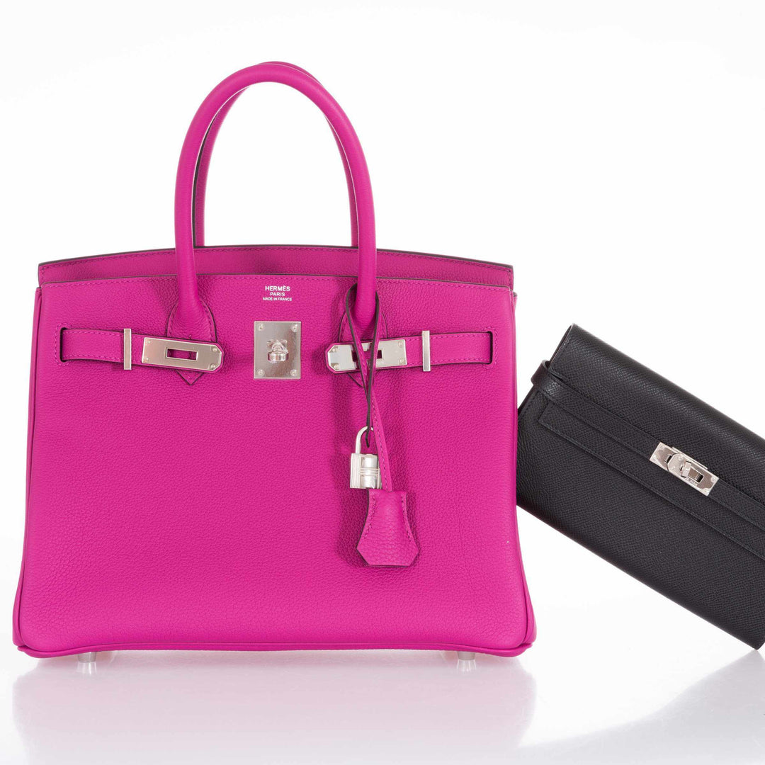 Hermes Birkin 30 Rose Pourpre Togo Palladium Hardware