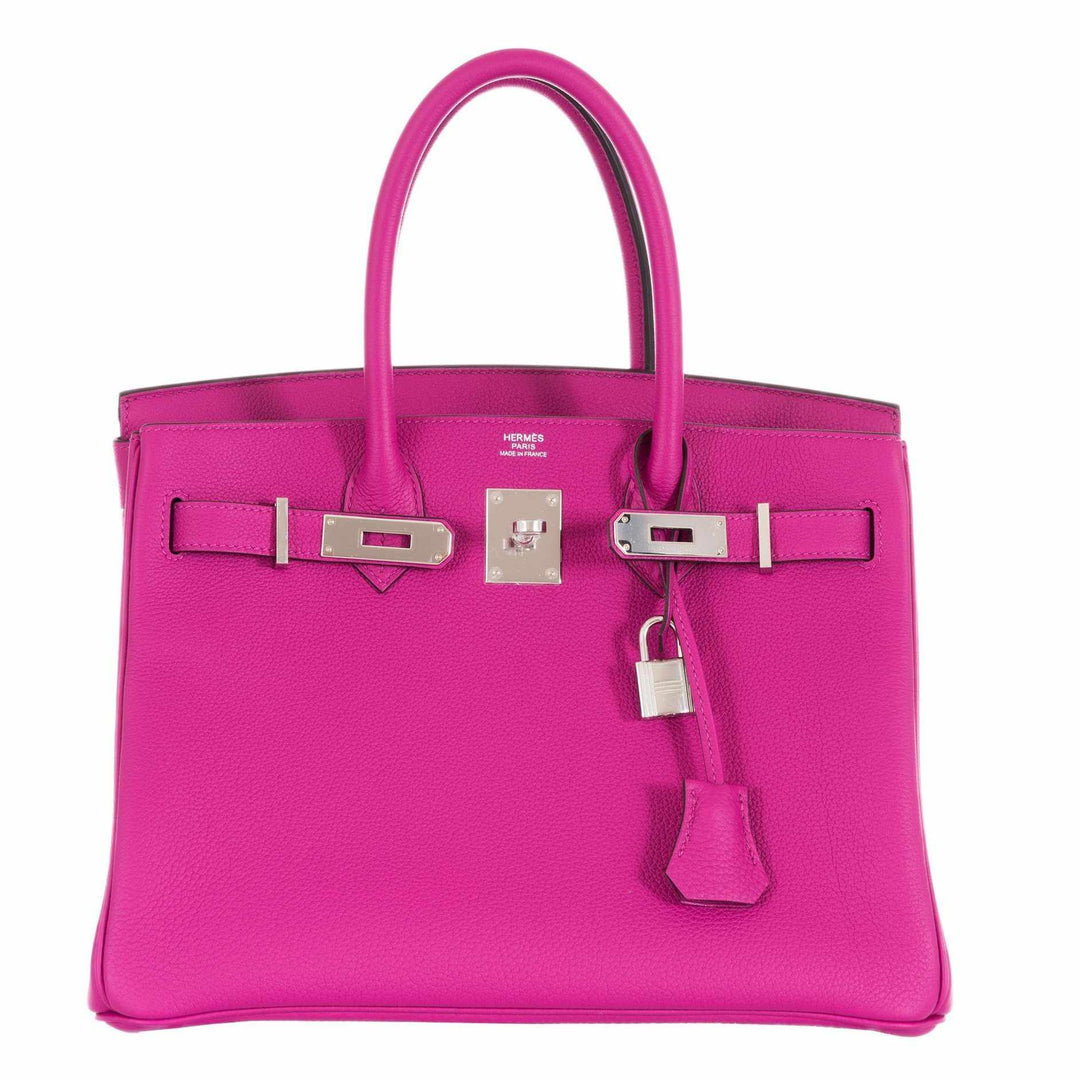 Hermes Birkin 30 Rose Pourpre Togo Palladium Hardware