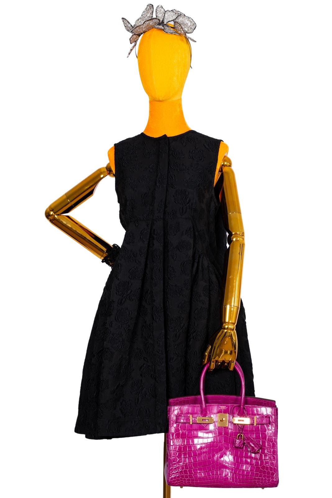 Top quality Hermes Birkin 30 Rose Scheherazade Shiny Niloticus Crocodile Gold Hardware