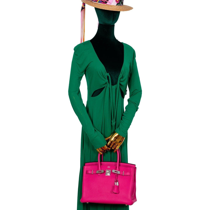 Top quality Hermes Birkin 30 Rose Shocking Togo Palladium Hardware