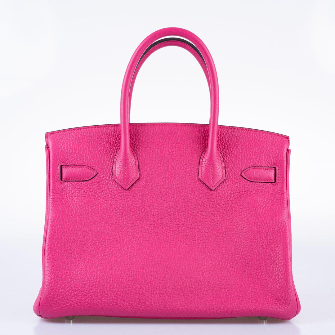 Top quality Hermes Birkin 30 Rose Shocking Togo Palladium Hardware