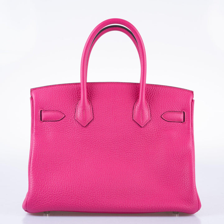 Top quality Hermes Birkin 30 Rose Shocking Togo Palladium Hardware
