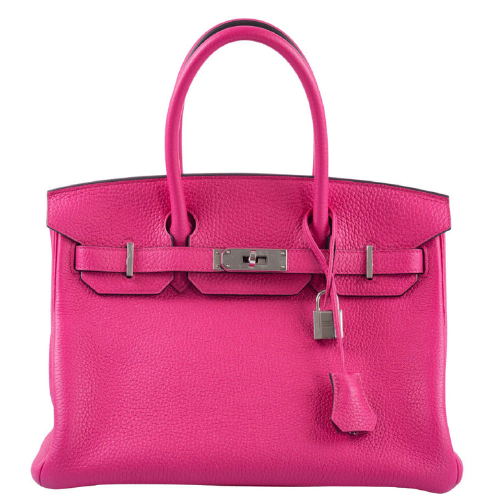 Top quality Hermes Birkin 30 Rose Shocking Togo Palladium Hardware