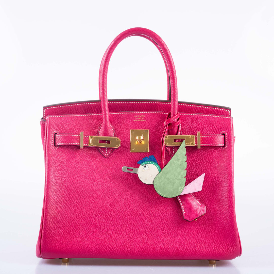 Hermes Birkin 30 Rose Tyrien Epsom Gold Hardware