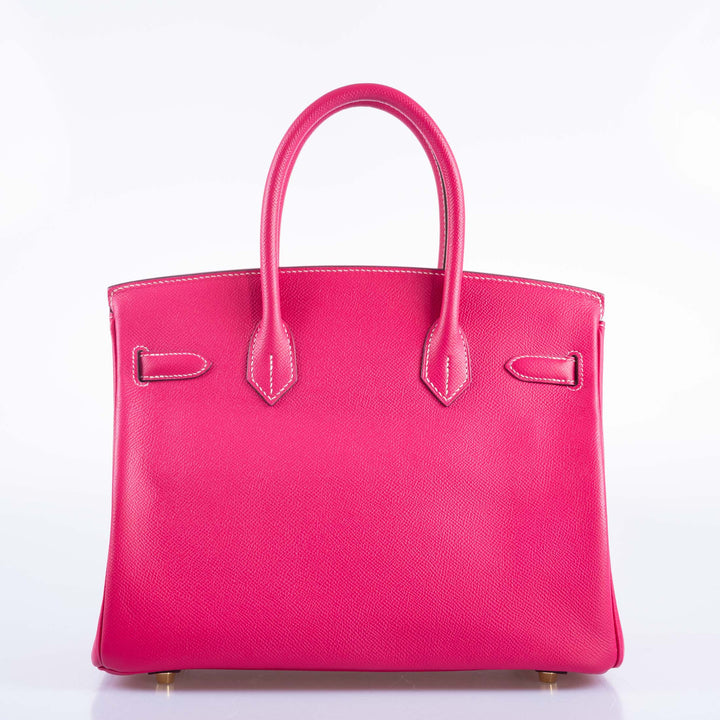Hermes Birkin 30 Rose Tyrien Epsom Gold Hardware