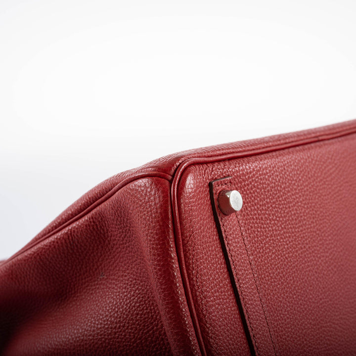Top quality Hermes Birkin 30 Rouge Garance Togo with Palladium Hardware - 2007, K Square