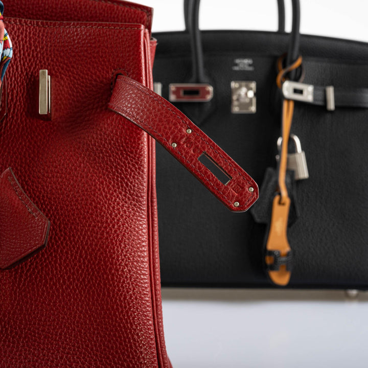 Top quality Hermes Birkin 30 Rouge Garance Togo with Palladium Hardware - 2007, K Square