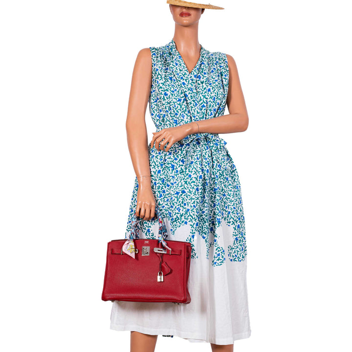 Top quality Hermes Birkin 30 Rouge Garance Togo with Palladium Hardware - 2007, K Square