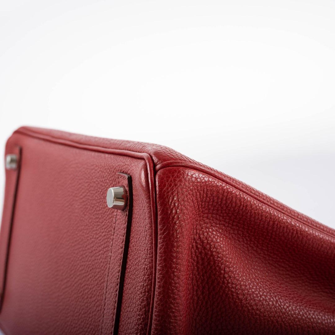 Top quality Hermes Birkin 30 Rouge Garance Togo with Palladium Hardware - 2007, K Square
