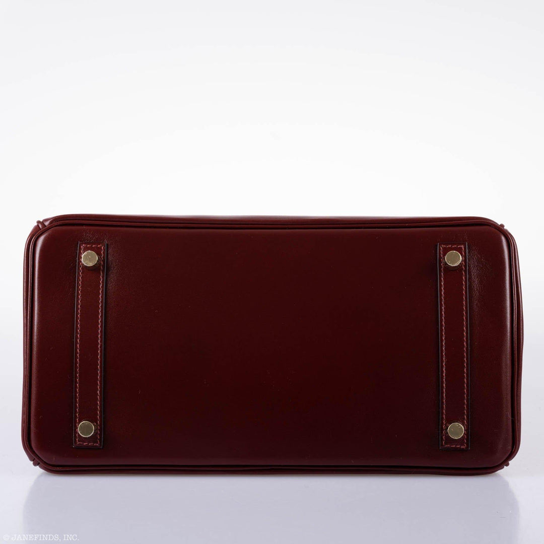 Top quality Hermes Birkin 30 Rouge H Calf Box Leather Gold Hardware - 2015, X