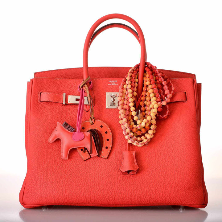 Top quality Hermes Birkin 30 Rouge Pivoine Clemence Palladium Hardware