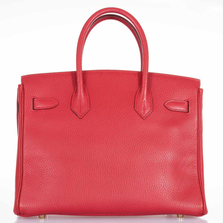 Top quality Hermes Birkin 30 Rouge Vif Ardennes Gold Hardware - 2001, E Square