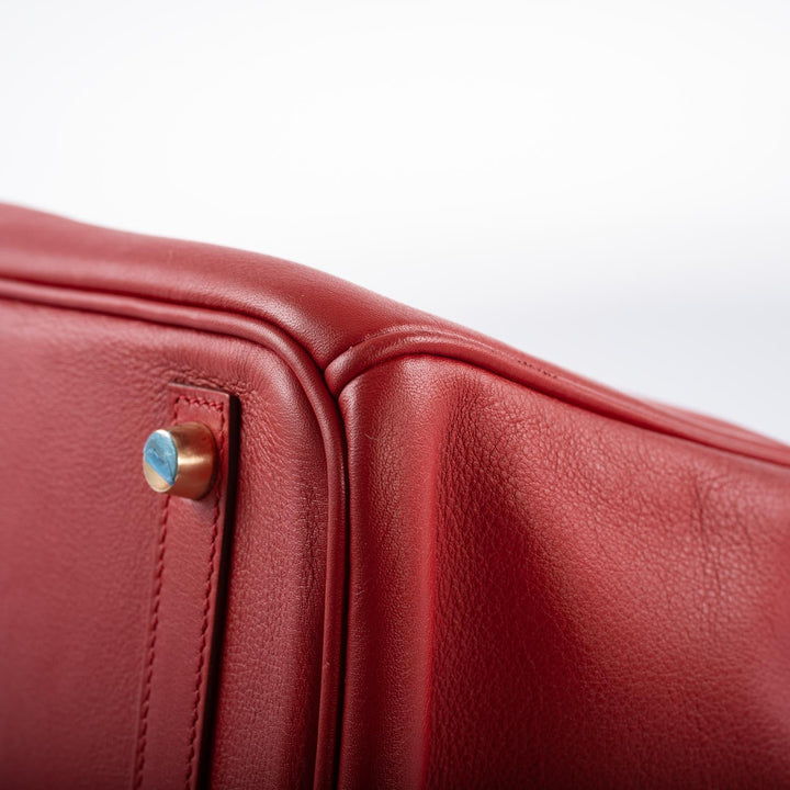 Hermes Birkin 30 Rouge Vif Swift with Gold Hardware