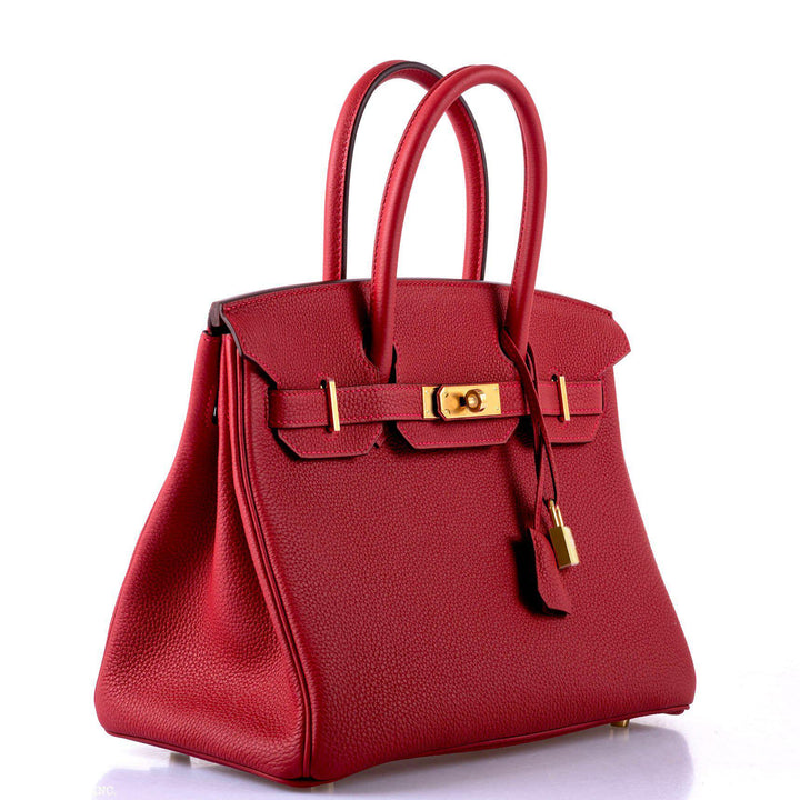 Top quality Hermes Birkin 30 Rouge Vif Togo Gold Hardware - 2020, Y