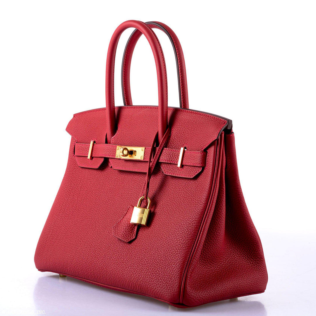 Top quality Hermes Birkin 30 Rouge Vif Togo Gold Hardware - 2020, Y